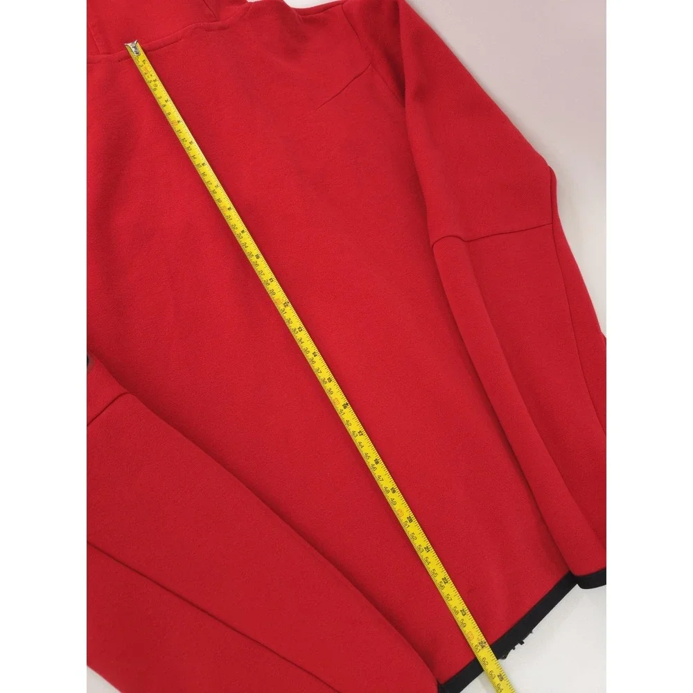 Nike Hoodie Mens Small Red Tech Fleece Windrunner Full Zip Hoody PLS Read